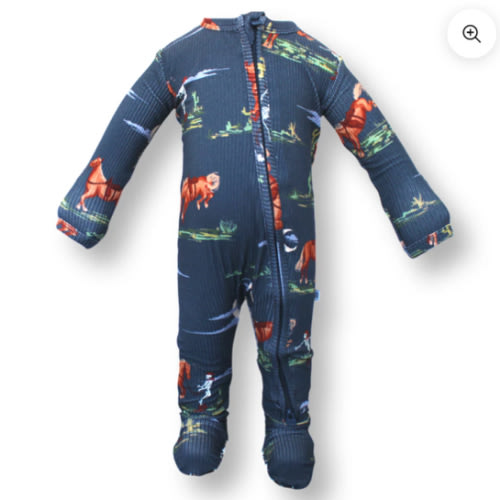 Jefferson Zipper Footie One Piece