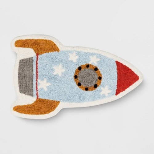 Rocket Shaped Kids' Accent Rug - Pillowfort™