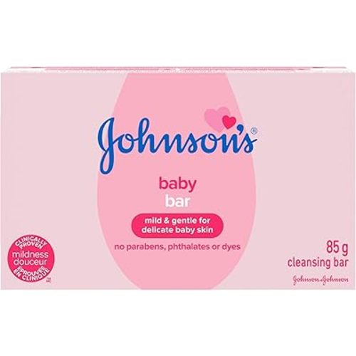 Johnson's Baby Soap Bar, Baby Soap, Mild and Moisturizing, 1 Bar