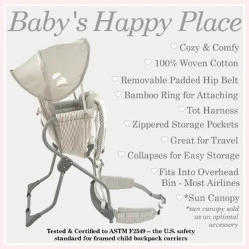 TotPack Backpack Style Baby Carrier. Now With Optional Sunshade. Hoo-ray! – TheTotPack
