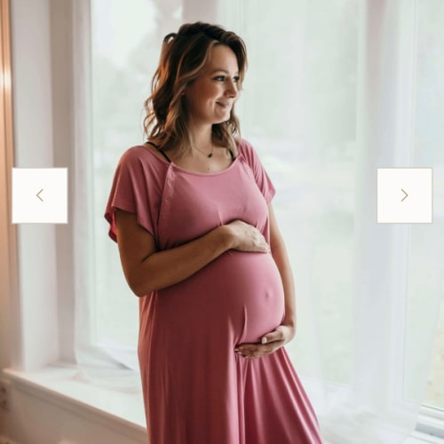 Rose Mommy Labor & Delivery Gown