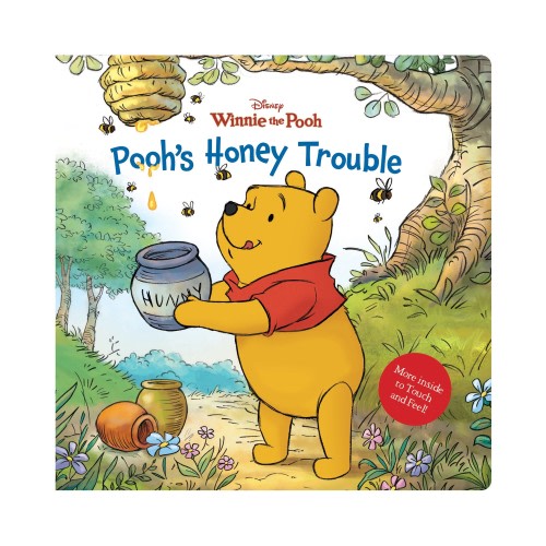 Disney Winnie The Pooh Touch And Feel: Pooh'S Honey Trouble Board Book