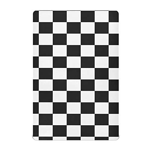 Checkerboard Plaid Crib Sheets for Boys Girls Pack and Play Sheets Breathable Mini Crib Sheets Fitted Crib Sheet for Standard Crib and Toddler Mattresses Baby Crib Sheets for Girls Boys, 39x27IN