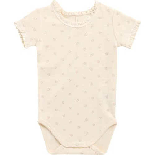 Organic Cotton Waffle Knit Bodysuit, 3-6M