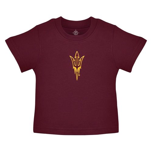 Creative Knitwear College Baby T-Shirt - Embroidered Team Logo, Unisex, Short Sleeve, 0-18 Months, Baby Sports Apparel