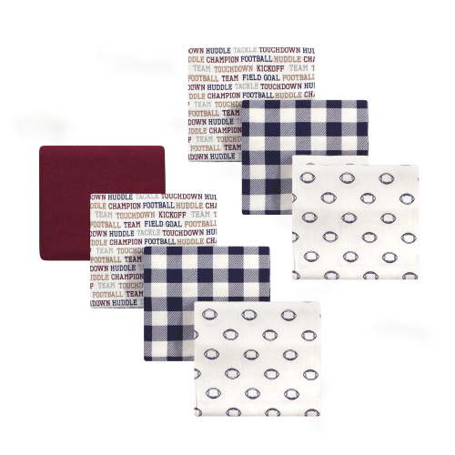 Hudson Baby Flannel Receiving Blankets 7pk, Touchdown Football