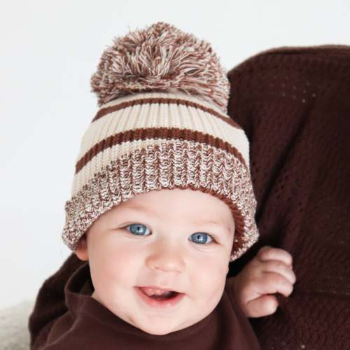 Mini Knit Beanie - Cookie