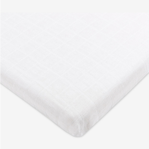 All-Stages Bassinet Sheet in GOTS Certified Organic Muslin Cotton