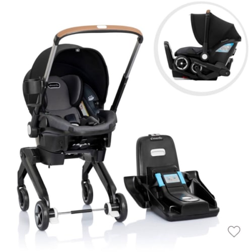 "Evenflo Shyft DualRide Travel System with Carryall Storage"