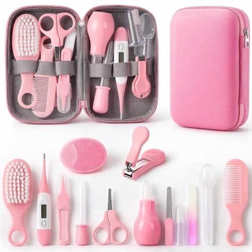 Newborn Baby Grooming Kit – 14 Piece Infant Care Set, Travel Case