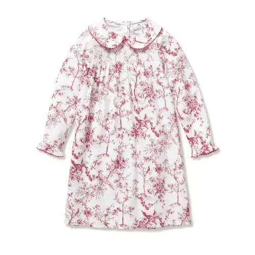 Girl's Twill Eloise Nightgown in Red Timeless Toile (12-18 Months)