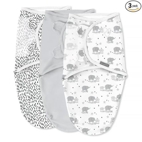 SwaddleMe Original Swaddle - Size Small/Medium, 0-3 Months, 3-Pack (Mama & Me) Easy to Use Newborn Swaddle Wrap Keeps Baby Cozy and Secure and Helps Prevent Startle Reflex
