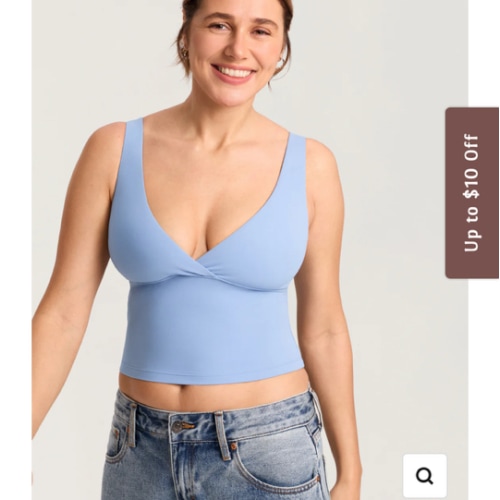 Natrelax® Crossover Nursing Crop Tank Top