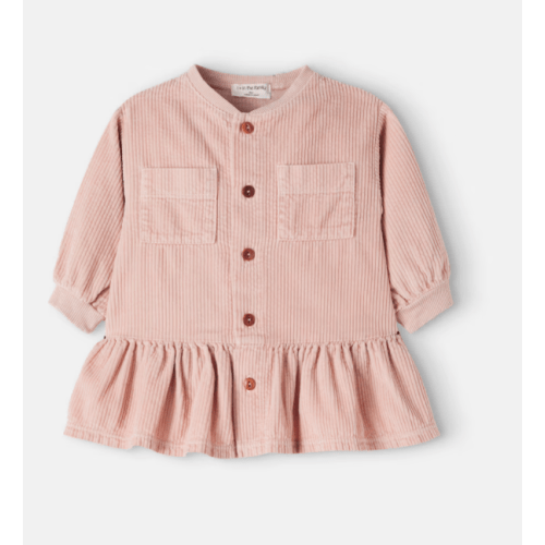 Baby Regina Ruffled Cotton Corduroy Dress