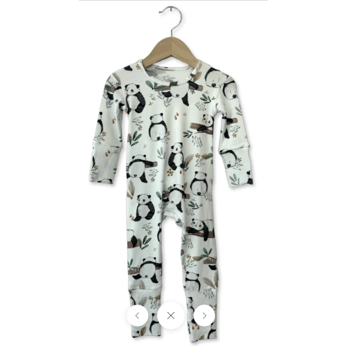 Panda Pals Day to Night Romper Luxe Edition | Cotton Bamboo Blend