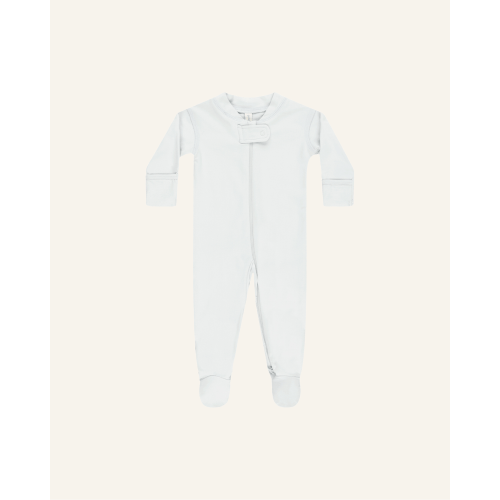 ZIP LONG SLEEVE SLEEPER FOOTIE nb / fog