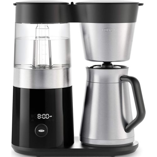 OXO Brew 9-Cup Coffee Maker – Stainless Steel, Programmable Coffee Machine with Single Serve or Full Carafe Options, SCA Certified Home Brewer