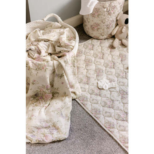 Antique Rose Quilted Playmat