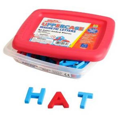 Educational Insights Alpha Magnets - Color-Coded Uppercase (42pc)