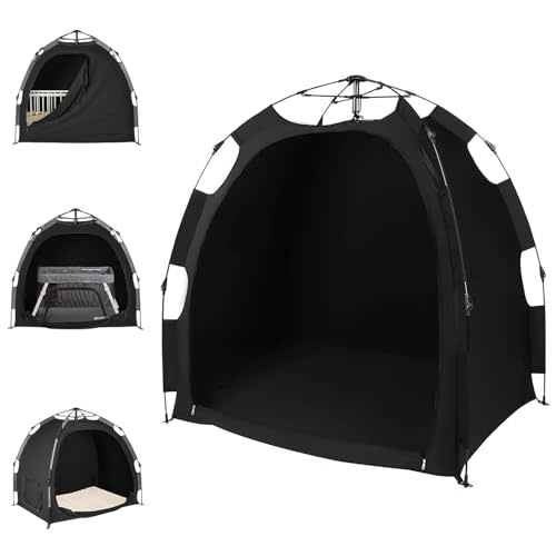 Blackout Tent for Pack and Play,Comfortable Sleep Tent,one Click Automatic Switch Slumber pod for Crib
