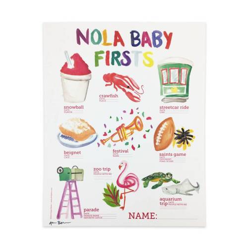 NOLA Baby Firsts Poster