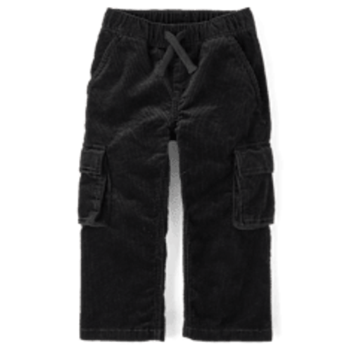 Baby And Toddler Corduroy Wide Leg Cargo Pants - BLACK | The Children's Place CA