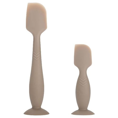 2 Pack Baby Diaper Cream Spatula - Baby Diaper Rash Cream Applicator for Butt Paste Diaper Creams - Diaper Cream Brush for Newborn Essentials (Brown)