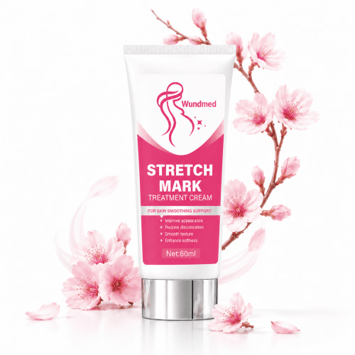Stretch Mark Cream for Women, 60 ml Body Moisturizing Cream for Stretch Mark-Prone Skin, Lightweight Daily Skin Care Cream for Smoother-Looking Skin