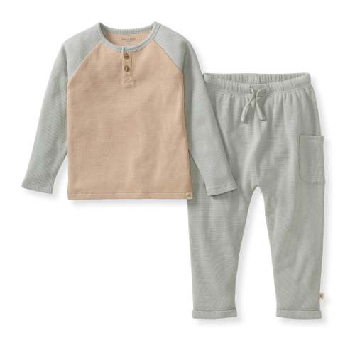 Organic Thermal Boy Tee & Pants Set – Burt's Bees Baby