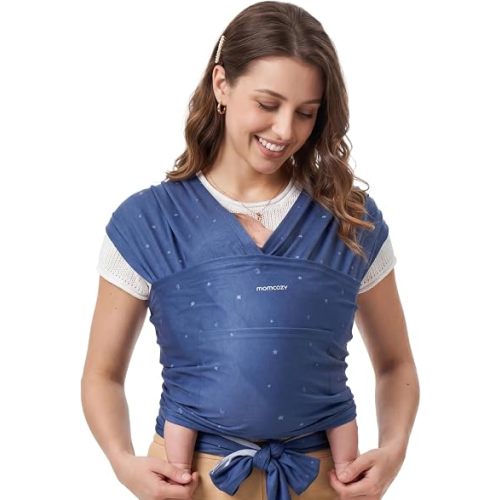 Momcozy Baby Wrap Carrier, Easy-On 2-Piece Design, Newborn to 33 lb