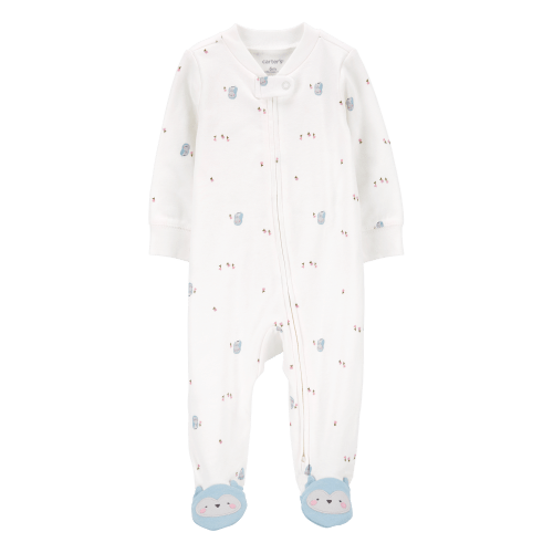 Baby Girl Owl 2-Way Zip Cotton Sleep & Play Pajamas - Carter's | Carter's