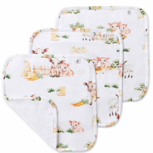 Farm Organic Wash Cloths - 3 Pack | Snuggle Hunny