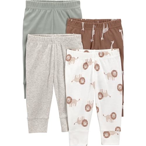 Simple Joys by Carter's Unisex Baby 4-Pack Neutral Pant