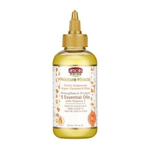 African Pride Hair Moisture Miracle Strengthen and Protect 5 Essential Oils - 4 fl oz