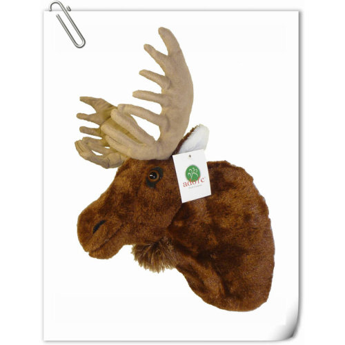 August Grove® 13" Yukon The Moose Plush Stuffed Animal Walltoy Wall Mount | Wayfair