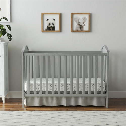 Baby Relax Adele 3-in-1 Convertible Crib, Light Gray