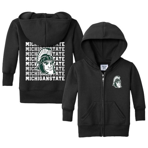 Michigan State Spartans Chad & Jake Infant Retro Full-Zip Hoodie - Black
