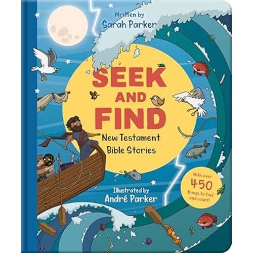 Seek and Find: New Testament Bible Stories: With Over 450 Things to Find and Count! (Fun interactive Christian book to gift kids ages 2-5, Christmas gift)