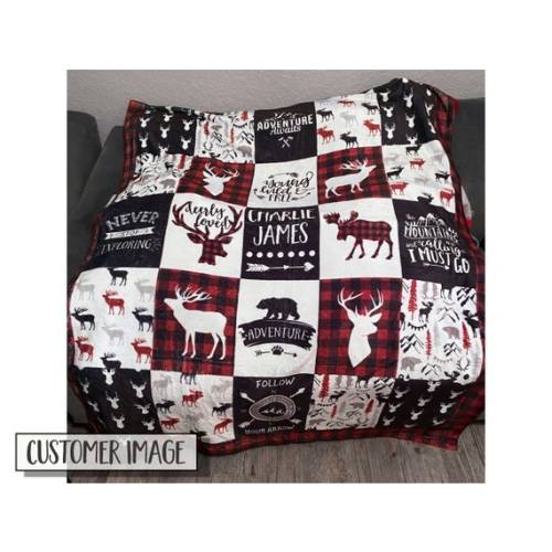 Buffalo Plaid Baby Blanket, Baby Blanket Boys, Personalized Name Blanket, Lumberjack Baby Shower Gift, Red Black Plaid Minky FREE SHIPPING - Etsy