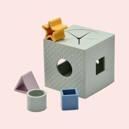 Silicone Shape Sorting Sensory Box – Baby Toy – baby bertie