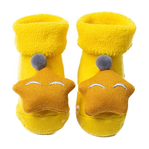 fatyb Newborn Baby Bootie Socks Toddler Plush Non Slip Socks Infant Winter Warm Socks for Boys Girls