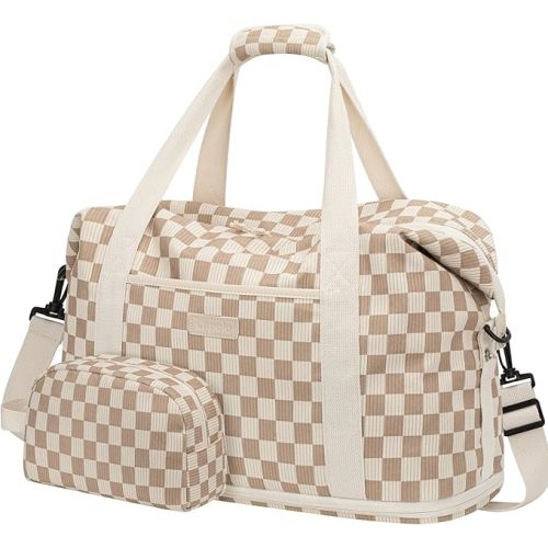 Expandable Travel Duffle Bags Weekender Overnight Bags for Women Men Hospital Bag for Women Labor Delivery with Toiletry Bag Waterproof