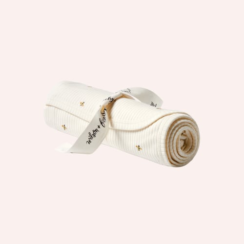 Organic Bunny Swaddle - Bee Mine