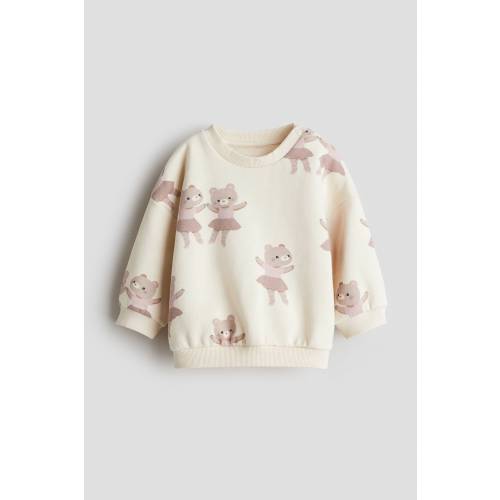 PRINTED BRUSHED-INSIDE SWEATSHIRT