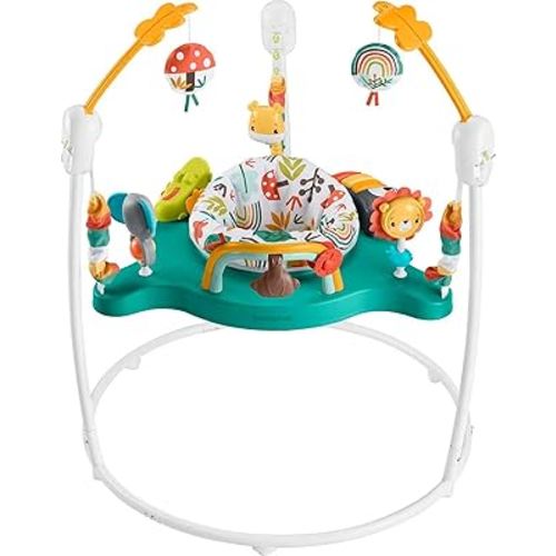 Fisher-Price Baby Bouncer Whimsical Forest Jumperoo Activity Center With Music And Lights
