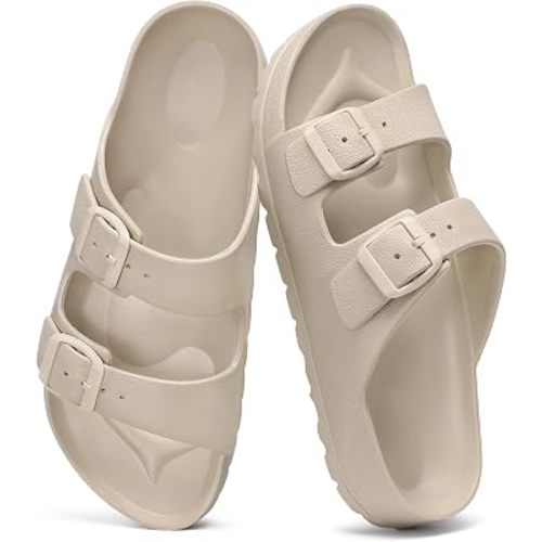 shevalues Women's Comfort EVA Sandals Medium Arch Support Beach Slides