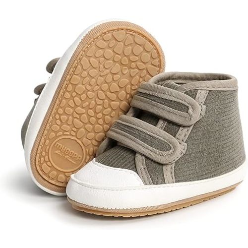COSANKIM Baby Boy Girl Sneakers High-Top Ankle Shoes Non Slip Soft Sole Infant Toddler Prewalker First Walker Crib Shoes