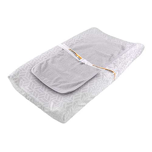 Ingenuity Basic Changing Essentials Kit with Changing Pad, Cover, and Waterproof Liner, Chevron (3 Piece Set)(Pack of 1)