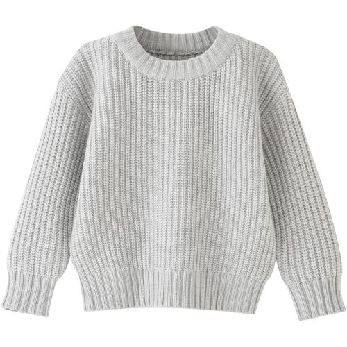 Toddler Unisex Baby Knitted Sweater Warm Soild Pullover Top