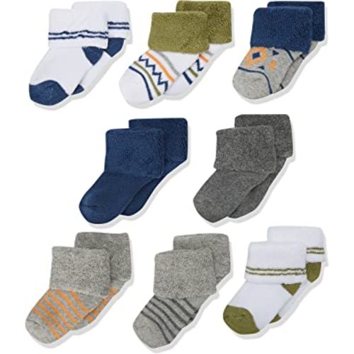 Luvable Friends Unisex Baby Newborn and Baby Terry Socks